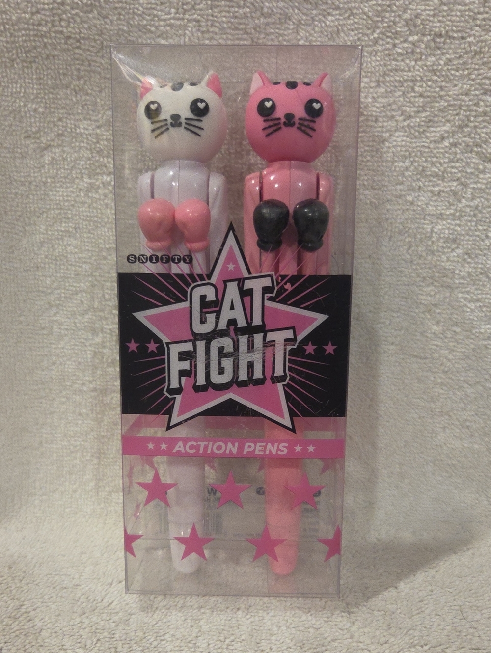 CAT FIGHT ACTION PENS
